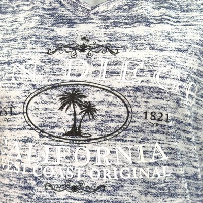 **HOY** Camiseta de manga corta TEEMAX color Azul y blanco Talla S (grande)