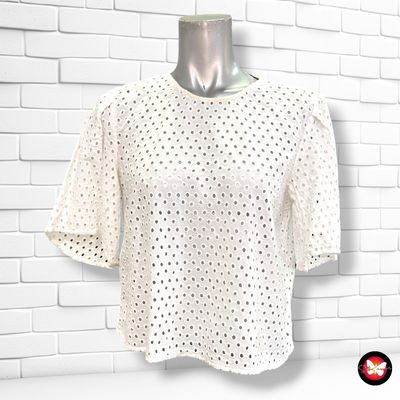 **HOY** Blusa caladita ZARA color Blanco Talla S