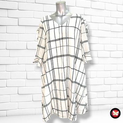 **HOY** Vestido blusón de seda de mangas de volantes STEFFEN SCHRAUT color Blanco y negro Talla 38