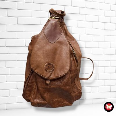 **HOY** Mochila de piel ROSSI color Marrón Talla GRANDE