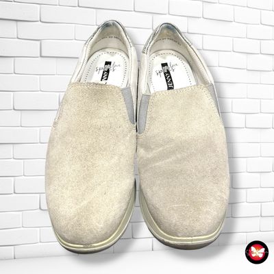 **HOY** Zapatillas de ante color Beige y plateado Talla Calzado 37