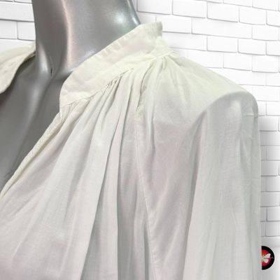 **HOY** Blusa de mangas fluidas con puños H&M color Blanco Talla S/M