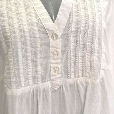 **HOY** Blusa de media manga MARTA EN BRAZIL color Blanco Talla XL