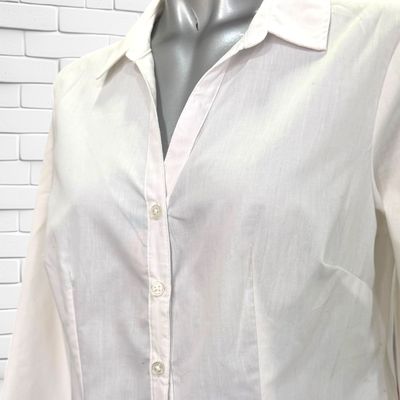 **HOY** Camisa básica de manga larga KIABI color Blanco Talla 38