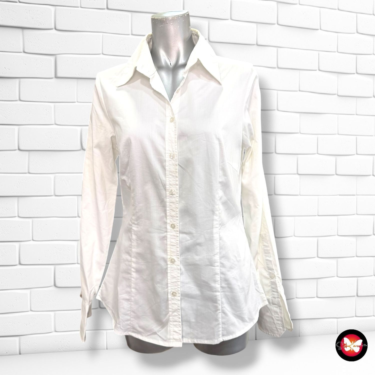 Camisa básica de manga larga HALLHUBER color Blanco Talla 38