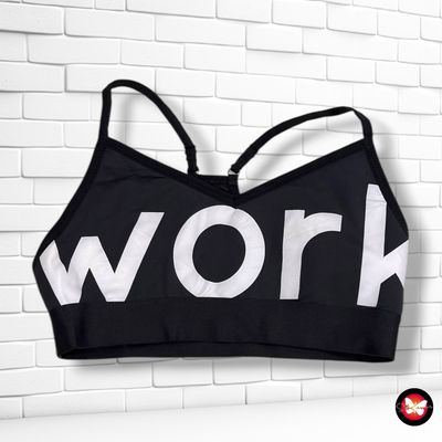 **HOY** Top deportivo “WORK”  color Negro Talla S