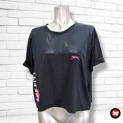 **HOY** Camiseta deportiva con transparencias SLAZENGER color Negro Talla L