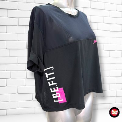 **HOY** Camiseta deportiva con transparencias SLAZENGER color Negro Talla L