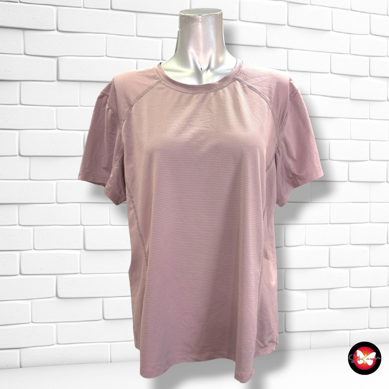 Camiseta deportiva H&amp;M color Malva Talla XL