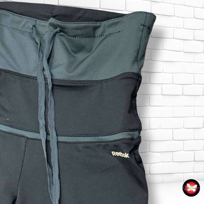 **HOY** Mallas deportivas de cintura alta REEBOK color Negro y gris Talla XS