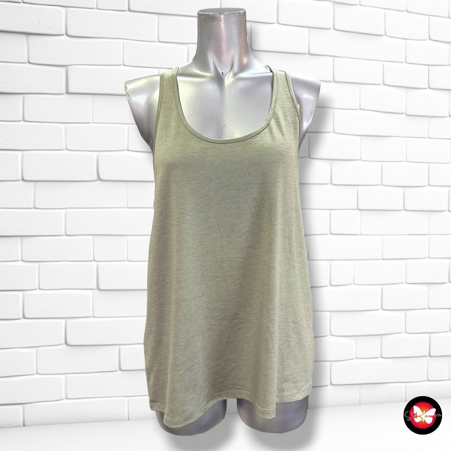 Camiseta deportiva H&amp;M color Verde Talla S