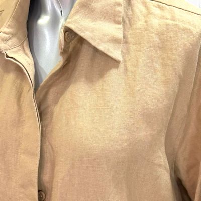 **HOY** Camisa de lino COS color Camel Talla 44