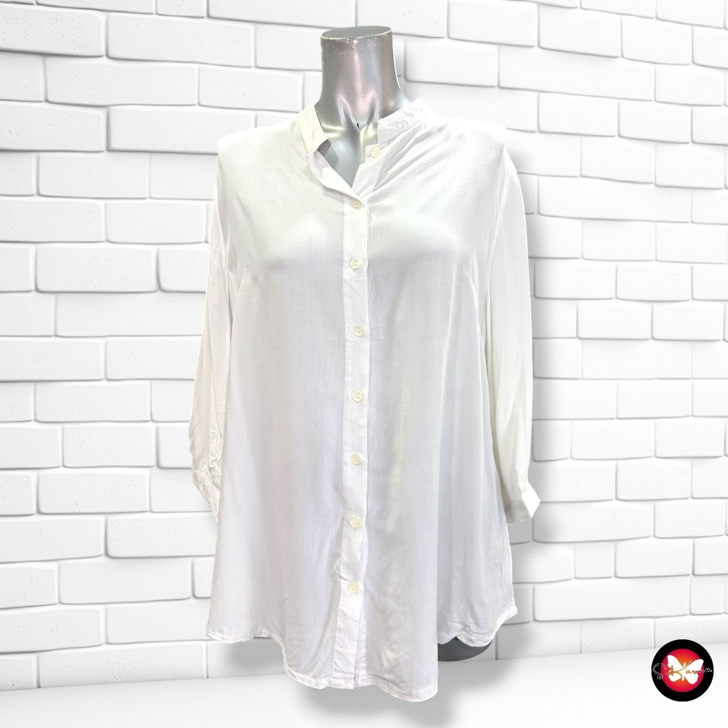 Camisa de media manga GREEN LEAF color Blanco Talla 46
