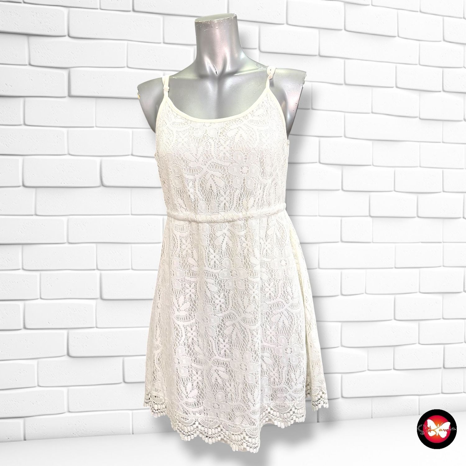 Vestido de encaje DIVIDED color Blanco Talla 38
