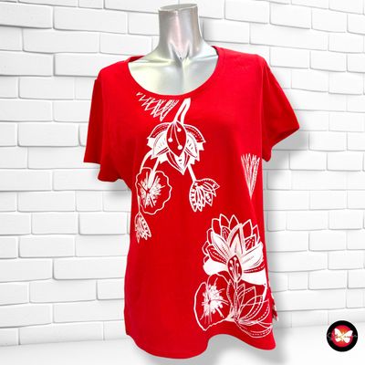 **HOY** Camiseta de manga corta BLAY PUNT color Rojo y blanco Talla XL