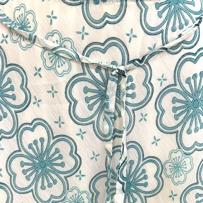 **HOY** Falda de gasa BLUE MOTION color Blanco y celeste Talla L