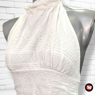 **HOY** Vestido escote halter SHEIN color Blanco Talla S