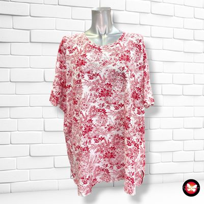 **HOY** Camiseta de manga corta con brillitos M.COLLECTION color Rojo y blanco Talla 54