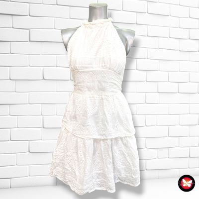 **HOY** Vestido escote halter SHEIN color Blanco Talla S