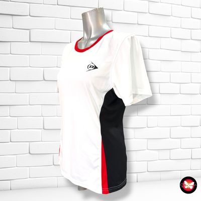 Camiseta deportiva DUNLOP color Blanco, rojo y negro Talla M