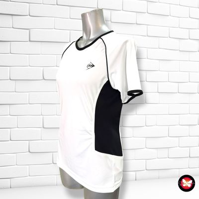 Camiseta deportiva DUNLOP color Blanco y negro Talla M