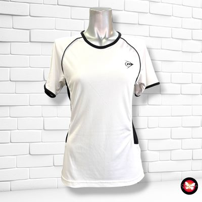 Camiseta deportiva DUNLOP color Blanco y negro Talla M