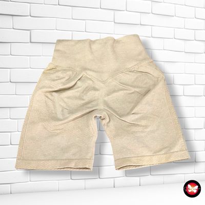 Mallas deportivas cortas push-up FB SISTER color Beige Talla XS