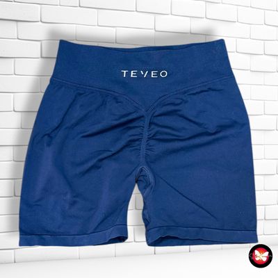 Mallas deportivas cortas push-up TEVEO color Azul Talla L