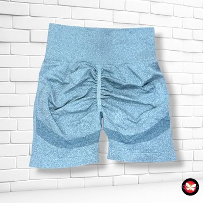 **HOY** Mallas deportivas cortas push-up color Celeste Talla S