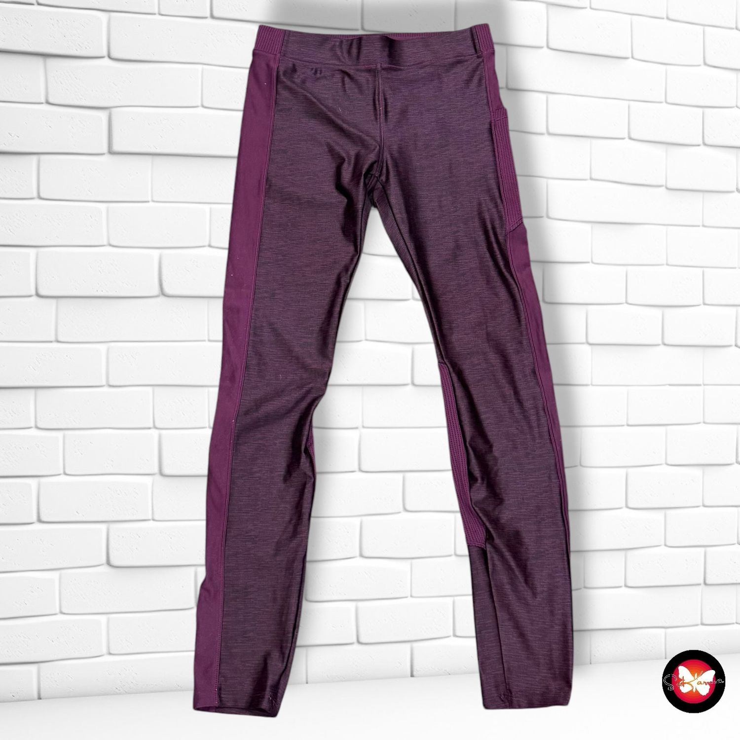 Mallas deportivas DOMYOS color Uva Talla S