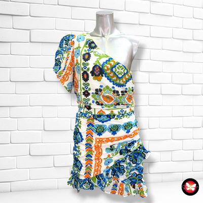 **HOY** Vestido escote asimétrico MANGO color Varios Talla M