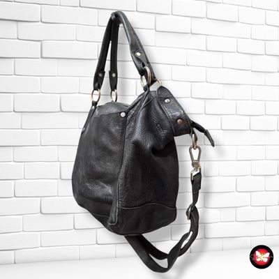 **HOY** Bolso bandolera / de hombro de piel COWBOYS BAG color Negro Talla GRANDE