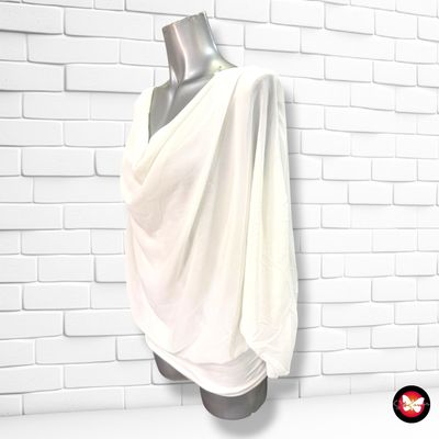 **HOY** Blusa corte mariposa color Blanco Talla ÚNICA
