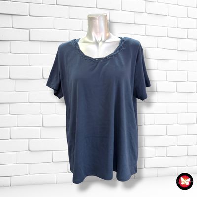 **HOY** Camiseta de manga corta PUNTO ROMA color Azul marino Talla XL