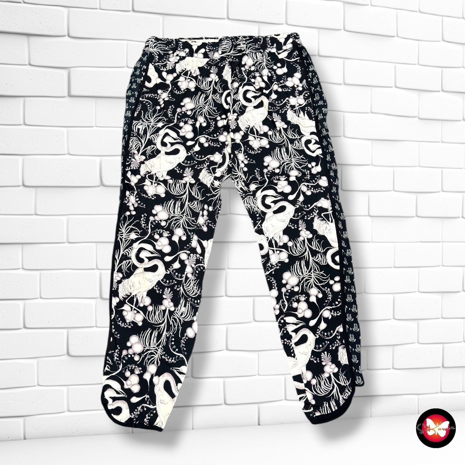 Pantalón sueltito NOA NOA color Negro y beige Talla 38