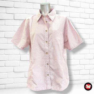 **HOY** Camisa de manga corta de cuadritos MC KINLEY color Rosa y blanco Talla 44