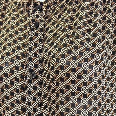 **HOY** Camisa de manga larga H&M color Negro y beige Talla 42 (grande)