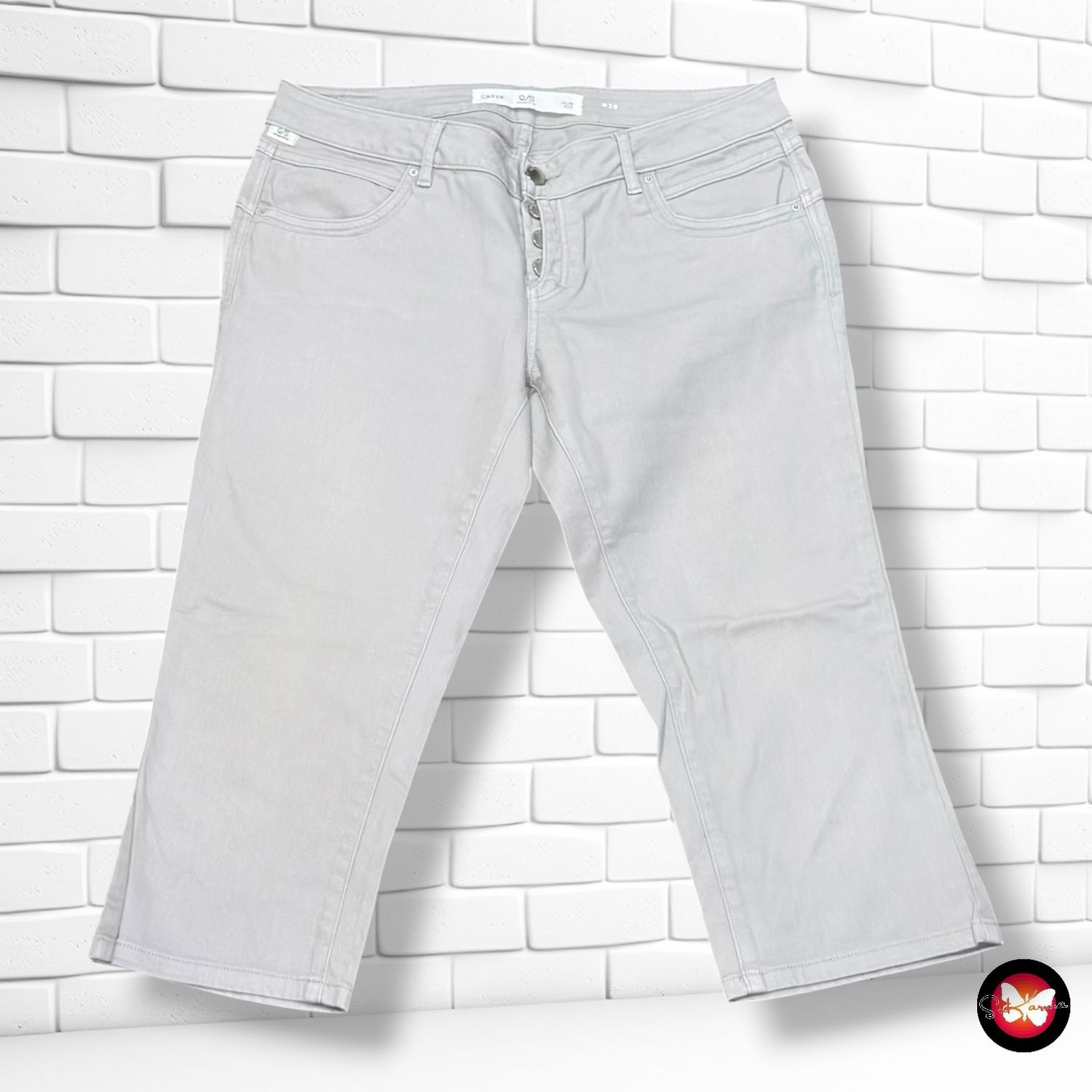 Pantalón vaquero pirata SLIM FIT Q/S color Gris Talla L/XL