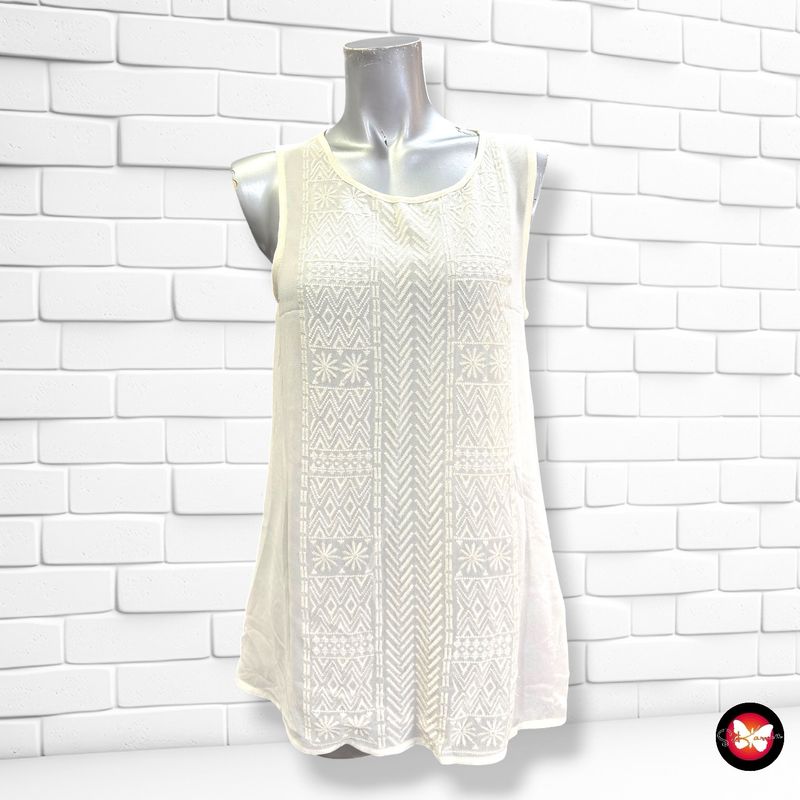 Blusa con bordados PULL&amp;BEAR color Hueso Talla S