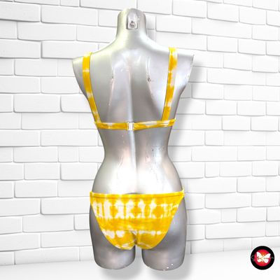 Bikini tie-dye ROBIN color Amarillo y blanco Talla S