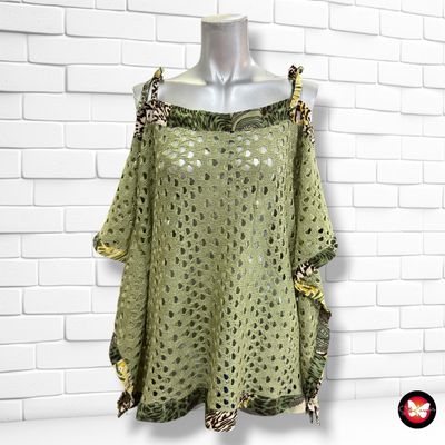 **HOY** Blusa de ganchillo  color Verde Talla ÚNICA