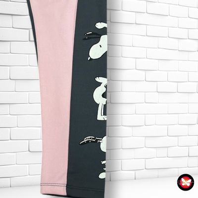 **HOY** Mallas deportivas “SNOOPY" LEFTIES color Gris y rosa Talla 11-12 AÑOS
