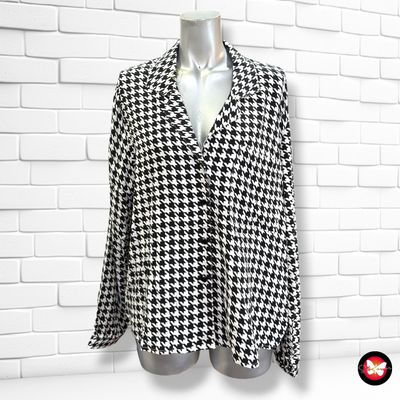 **HOY** Camisa “pata de gallo” AMISU color Negro y blanco Talla M