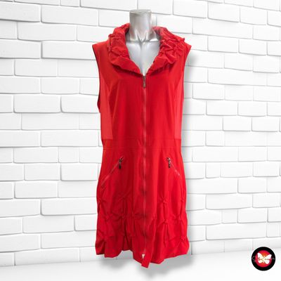 **HOY** Vestido con cremallera GLAMZ color Rojo Talla 46