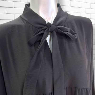 **HOY** Vestido largo con lazada color Negro Talla ÚNICA GRANDE