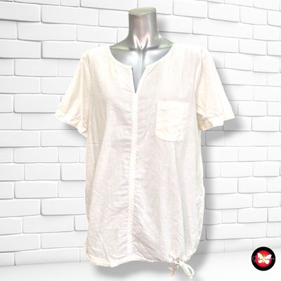**HOY** Blusa de manga corta CECIL color Blanco Talla M (grande)