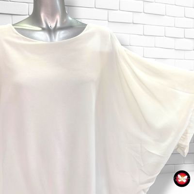 **HOY** Blusa corte mariposa CHELA color Blanco Talla ÚNICA