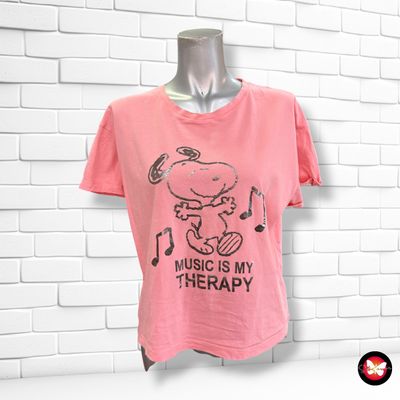 **HOY** Camiseta de manga corta “SNOOPY" color Rosa Talla S