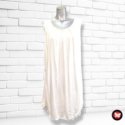 **HOY** Vestido sin mangas con encaje color Blanco Talla S
