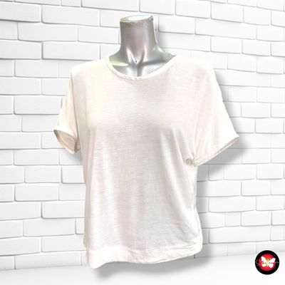 **HOY** Camiseta de manga corta con espalda satinada ZARA color Blanco Talla M